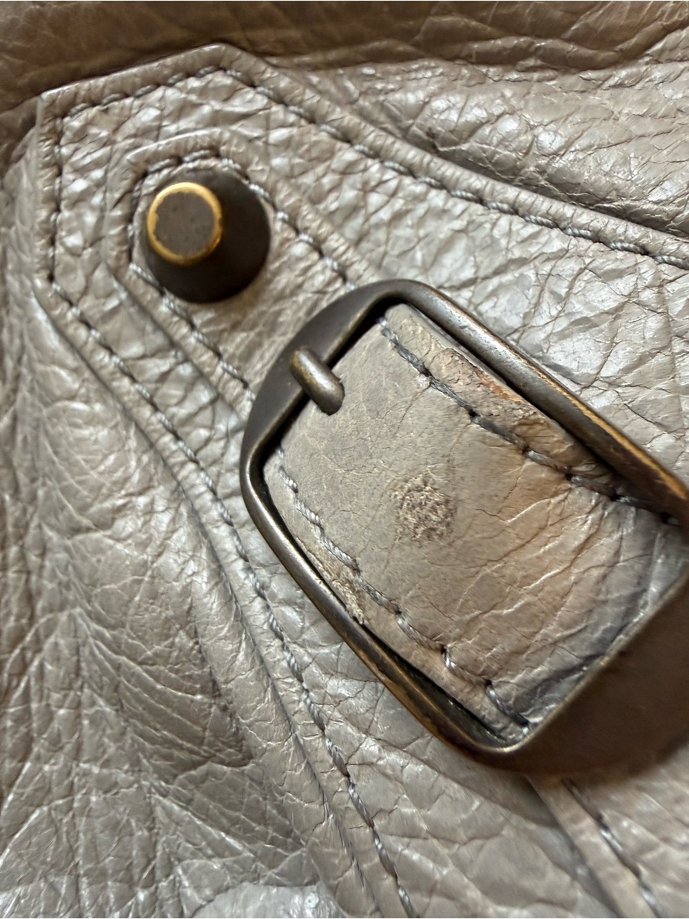 Balenciaga authentic “classic city bag” Gray Leather Motorcycle - Picture 5 of 9
